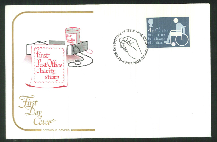 1975 Cotswold Charity FDC Philitalic Bureau Postmark - Click Image to Close