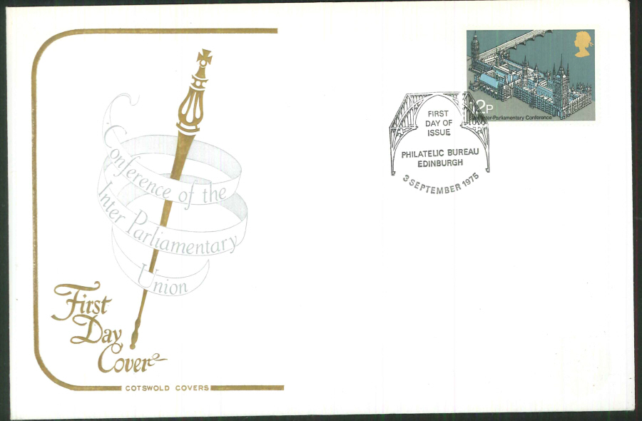 1975 Cotswold Parliament FDC Philatelic Bureau Postmark - Click Image to Close