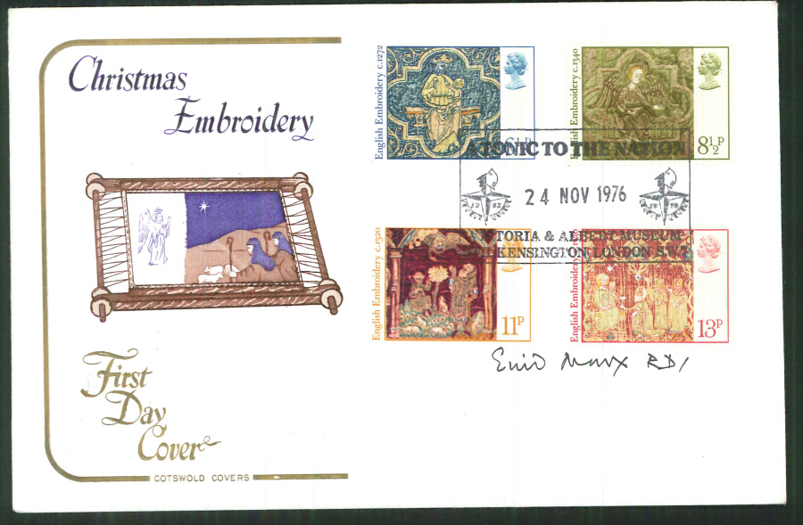 1976 Cotswold FDC Christmas Tonic to the Nation Kensington,London SW7Postmark