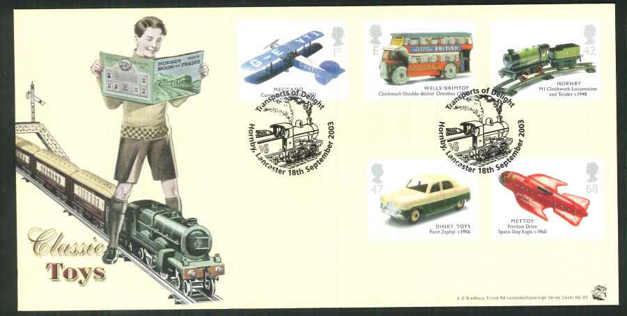 2004 Bradbury ( Sovereign No 33 Transports of Delight - Postmark: Hornby, Lancaster , Special Handstamp