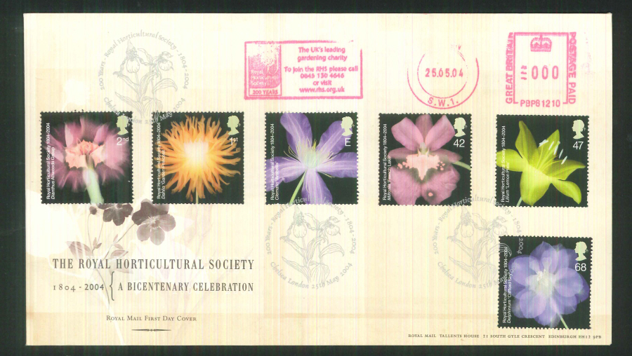 2004 Royal Horticultral Soc Set F D C Meter R H S + C D S