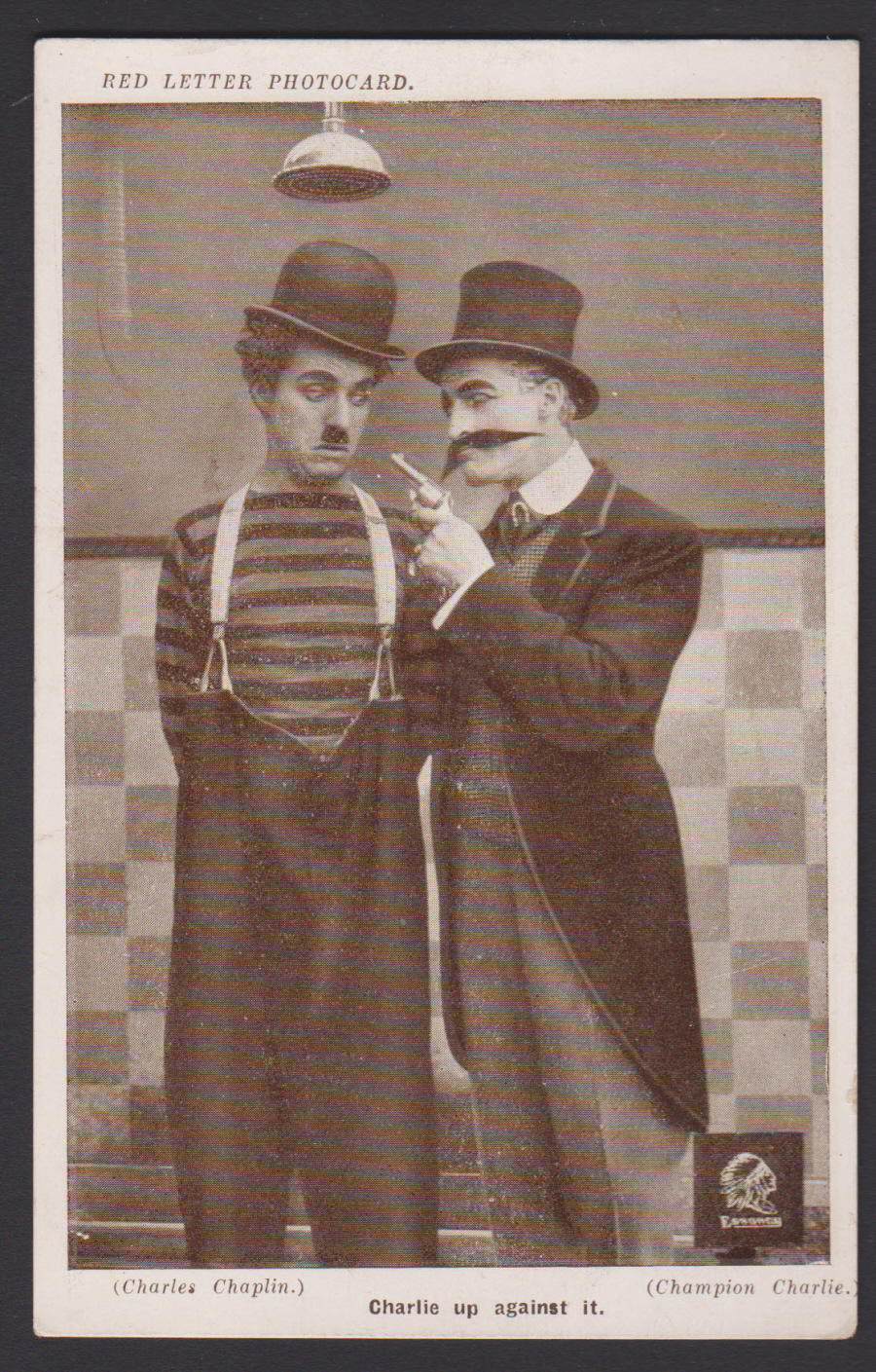Red Letter Charlie Chaplin Charlie up against it - Click Image to Close
