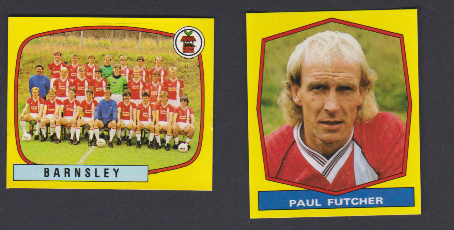 Panini Football 88 Stickers Group from Barnsley of 2 stickers