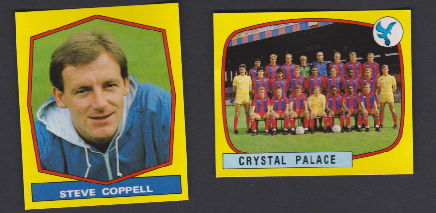 Panini Football 88 Stickers Group from Crystal Palace of 2 stickers - Click Image to Close