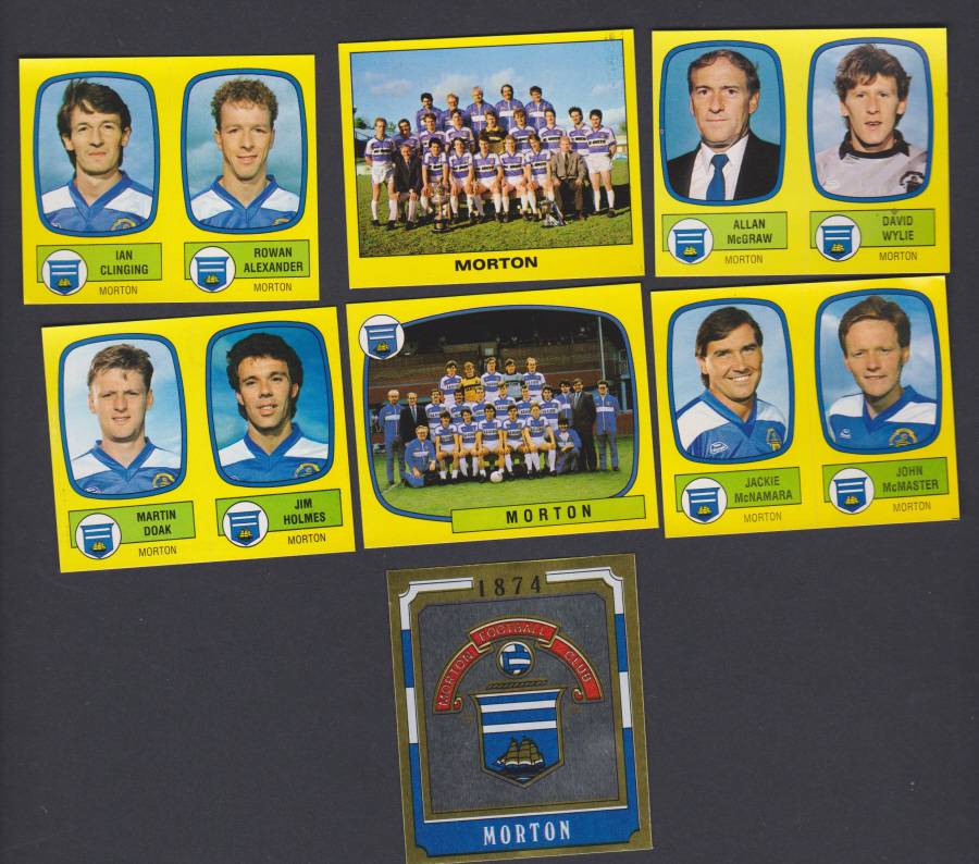 Panini Football 88 Stickers Group from Morton of 7 stickers