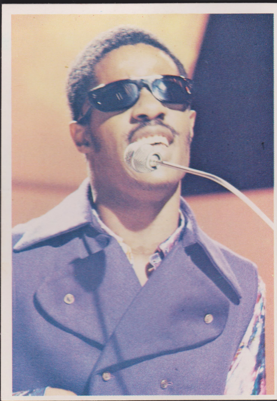 Top Sellers Superstars by Panini 1975 No 92 Stevie Wonder