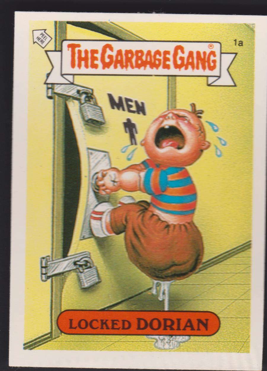 Topps U K Issue Garbage Gang 1991 Series 1a Dorian poster back