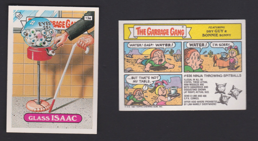 Topps U K Issue Garbage Gang 1991 Series 13a Isasc