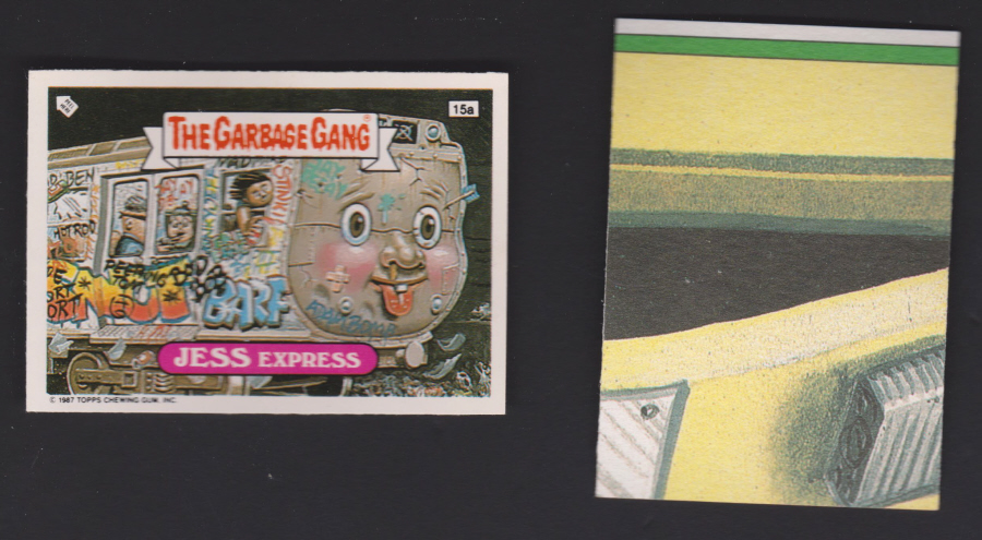 Topps U K Issue Garbage Gang 1991 Series 15a Jess