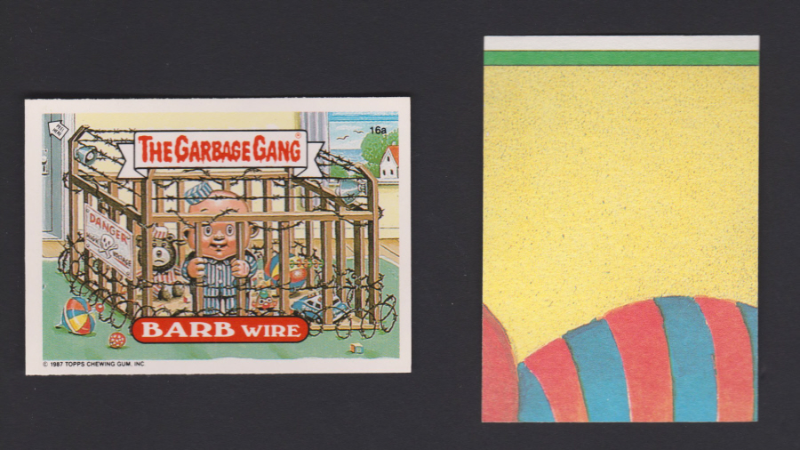 Topps U K Issue Garbage Gang 1991 Series 16a Barb