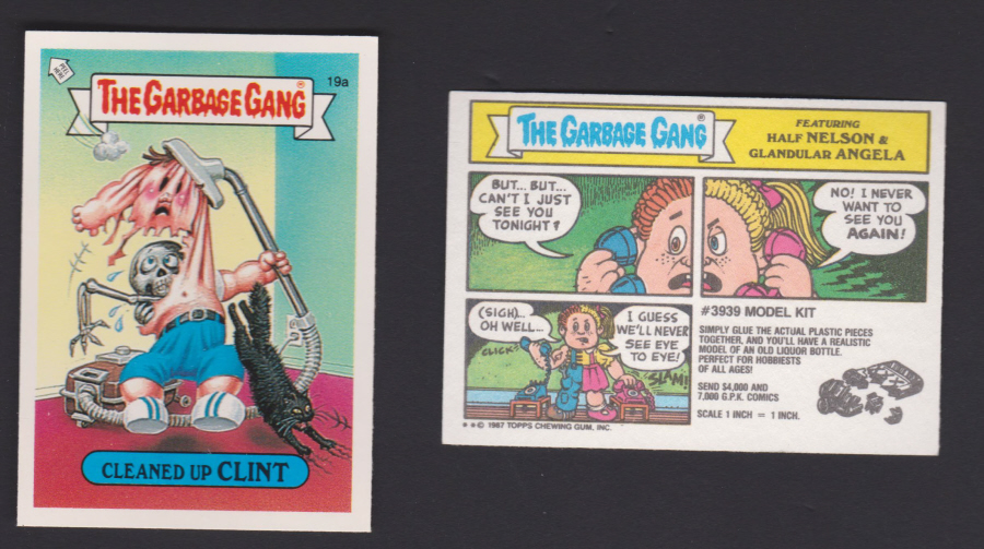Topps U K Issue Garbage Gang 1991 Series 19a Clint - Click Image to Close