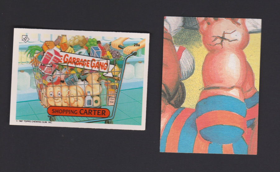 Topps U K Issue Garbage Gang 1991 Series 28a Carter