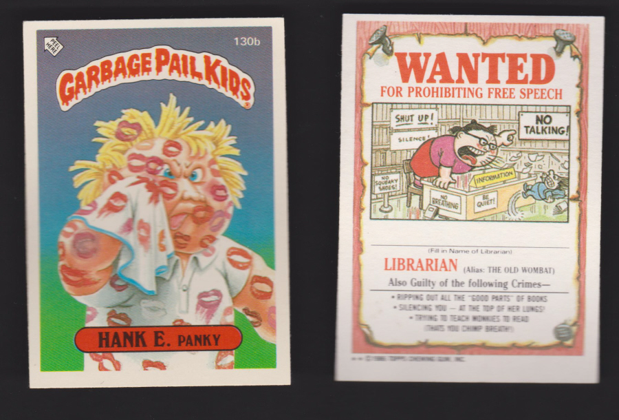 Topps Garbage Pail Kids U K iSSUE 1985 4th. Series 130b Hank - Click Image to Close