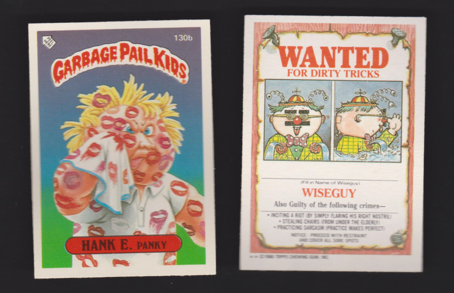 Topps Garbage Pail Kids U K iSSUE 1985 4th. Series 130b Hank Different