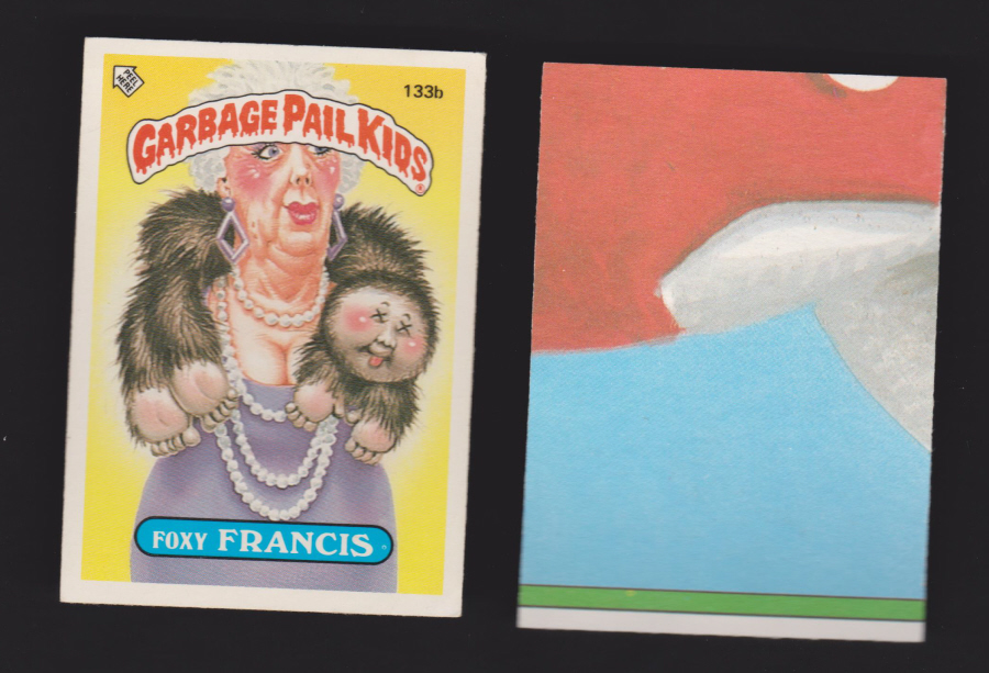 Topps Garbage Pail Kids U K iSSUE 1985 4th. Series 133b Francis - Click Image to Close