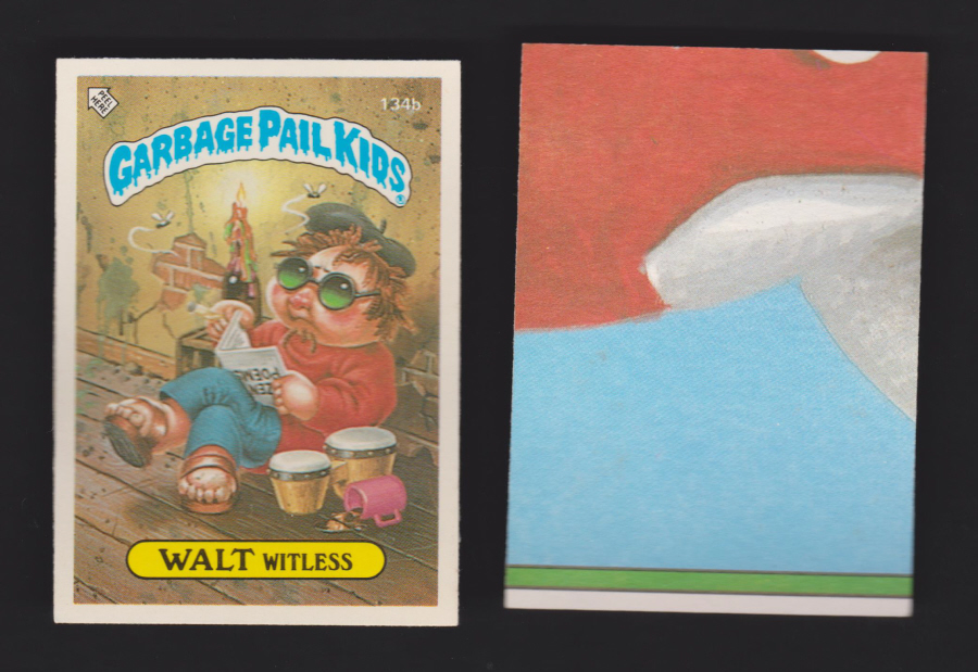 Topps Garbage Pail Kids U K iSSUE 1985 4th. Series 134b Walt Different