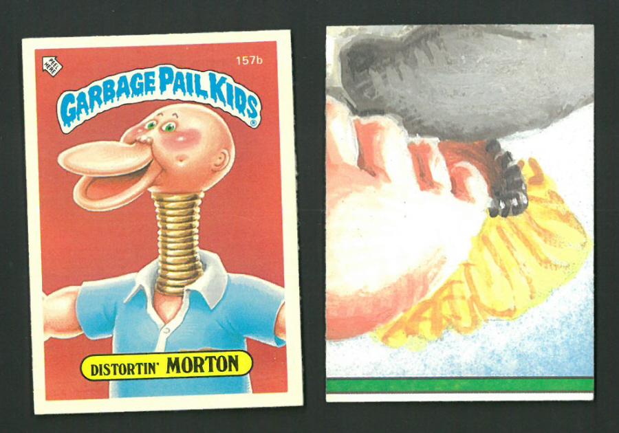 Topps Garbage Pail Kids U K iSSUE 1985 4th. Series 157b MORTON