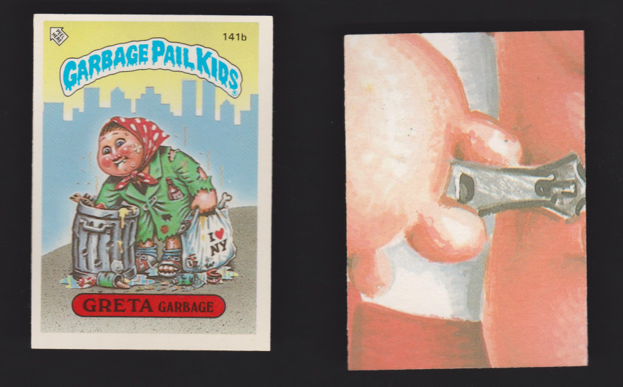 Topps Garbage Pail Kids U K iSSUE 1985 4th. Series 141b Greta DIFFERENT