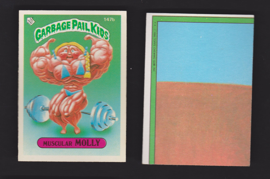 Topps Garbage Pail Kids U K iSSUE 1985 4th. Series 147b MOLLY - Click Image to Close
