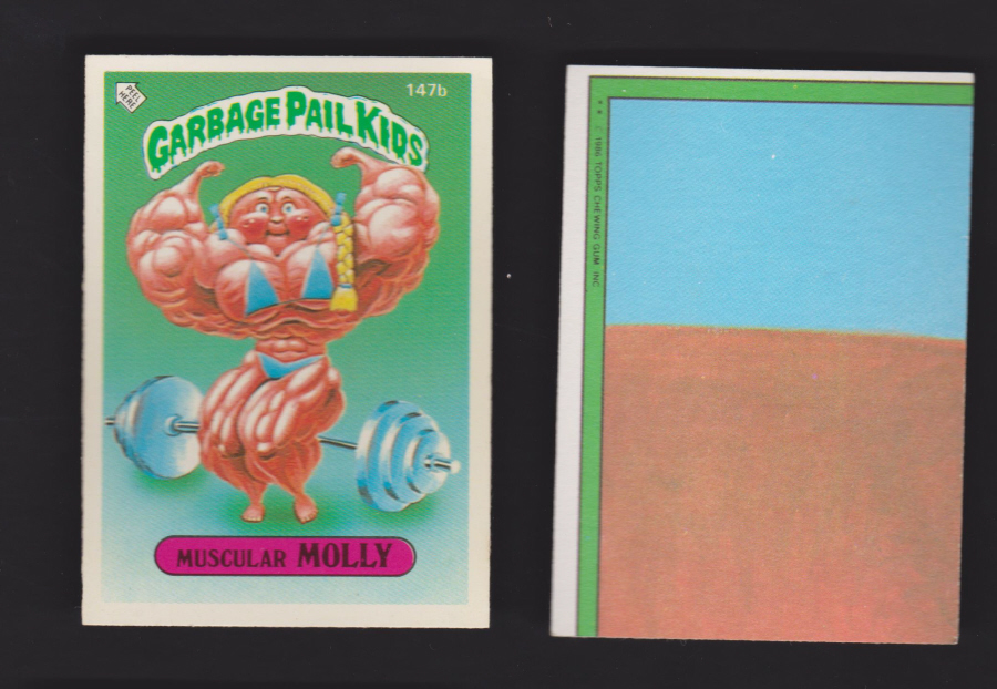 Topps Garbage Pail Kids U K iSSUE 1985 4th. Series 147b MOLLY DIFFERENT - Click Image to Close