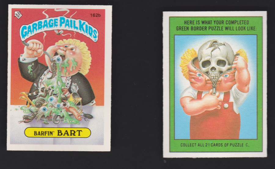 Topps Garbage Pail Kids U K iSSUE 1985 4th. Series 162b BART