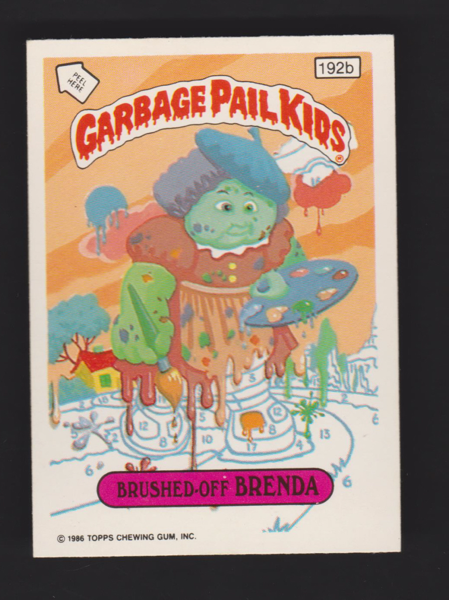 Topps Garbage Pail Kids U K iSSUE 1985 4th. Series 192b BRENDA