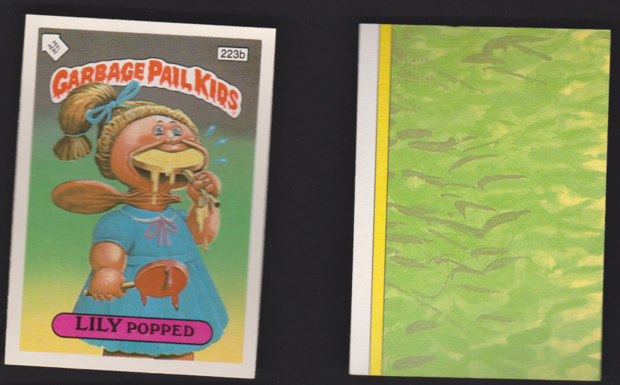 Topps Garbage Pail Kids U K iSSUE 1985 6th. Series 223b LILY