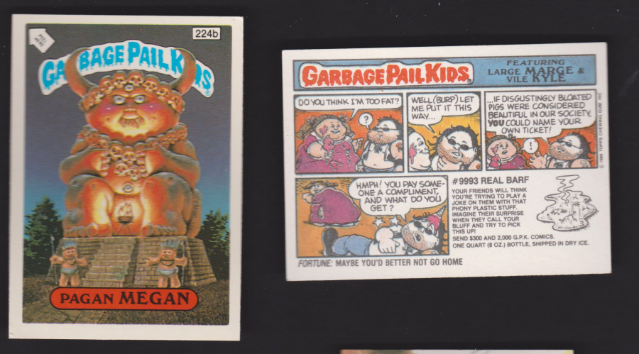 Topps Garbage Pail Kids U K iSSUE 1985 6th. Series 224b MEGAN DIFFERENT