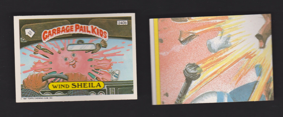 Topps Garbage Pail Kids U K iSSUE 1985 6th. Series 240b SHEILA DIFFERENT - Click Image to Close