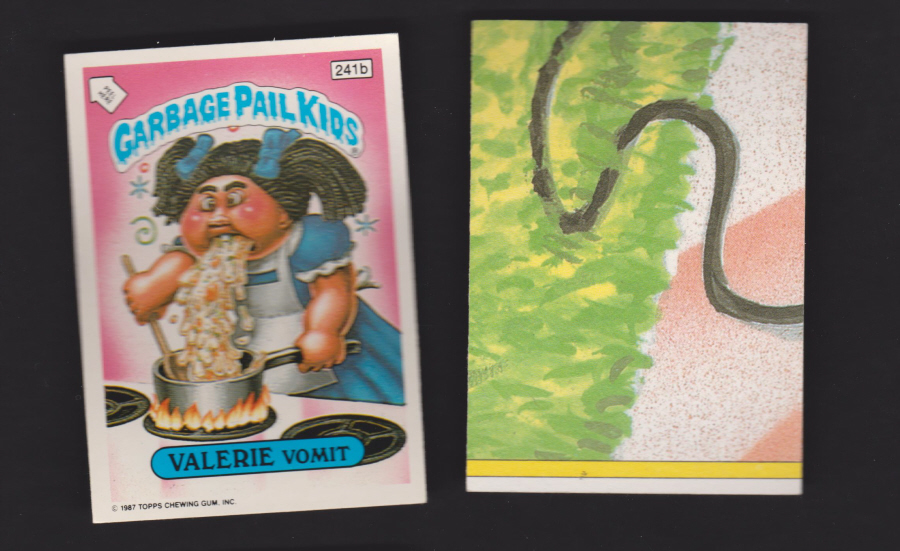 Topps Garbage Pail Kids U K iSSUE 1985 6th. Series 241b VALERIE DIFFERENT