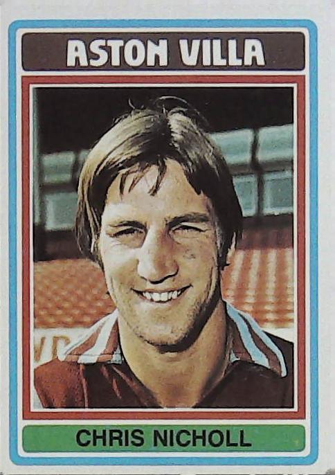 Topps UK 1979 Footballers Blue Back ASTON VILLA No 94 Chris Nicholl