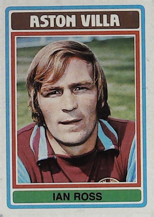 Topps UK 1979 Footballers Blue Back ASTON VILLA No78 Ian Ross
