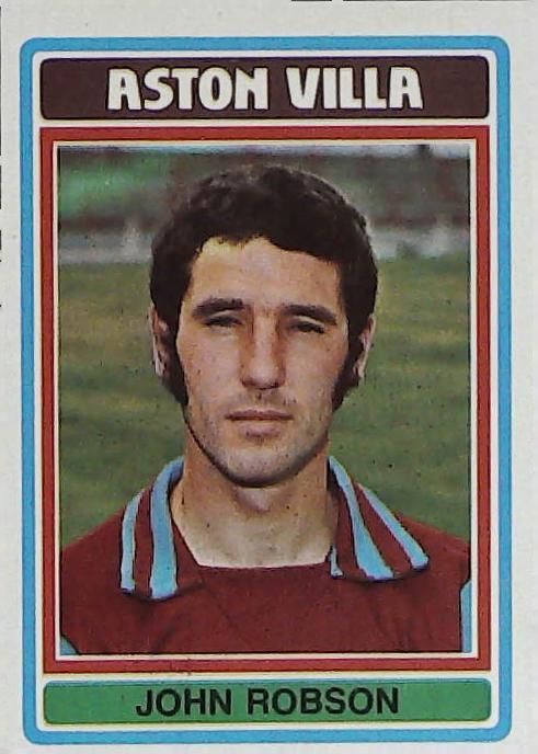Topps UK 1979 Footballers Blue Back ASTON VILLA No 61 John Robson
