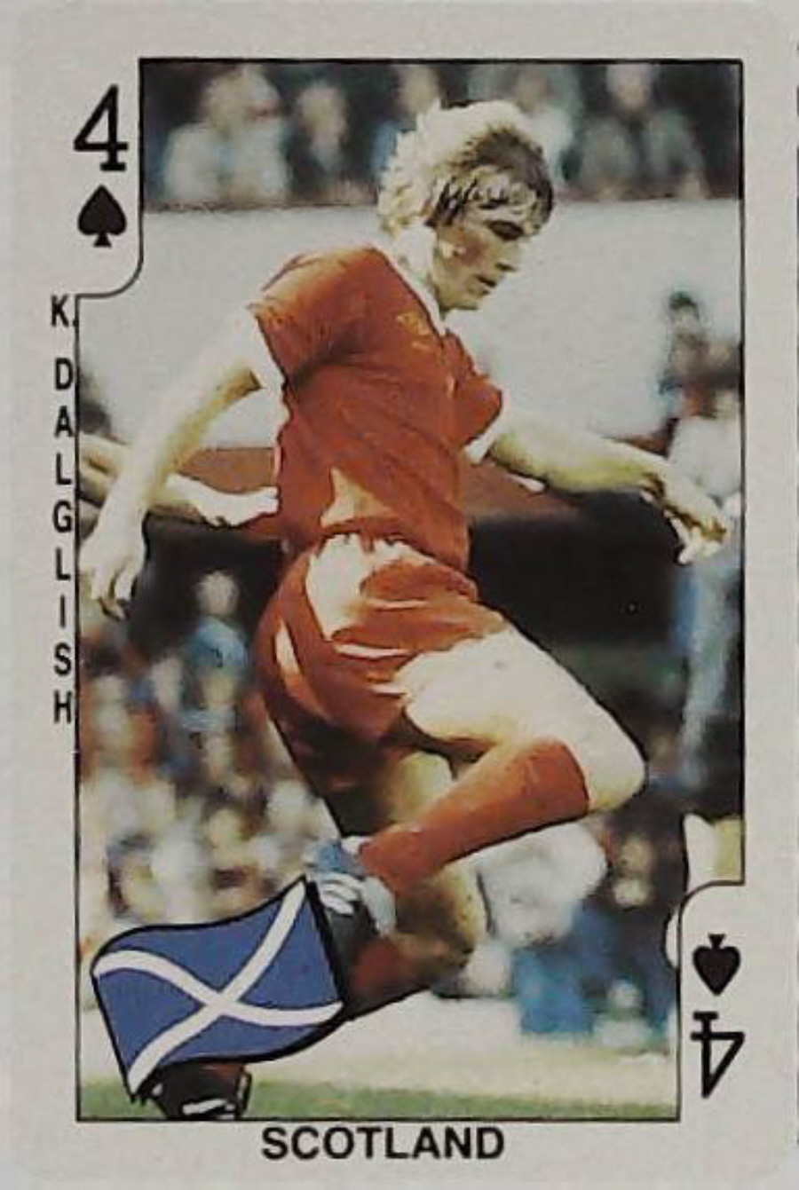 Dandy Gum World Cup Footballers 4 Spades Scotland K Dalglish