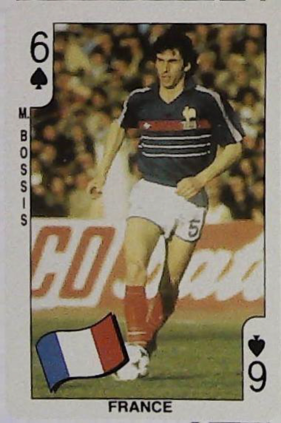 Dandy Gum World Cup Footballers 6 Spades France M Bossis