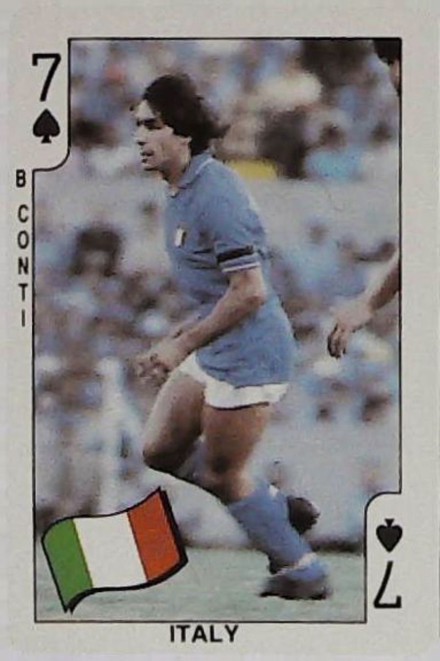 Dandy Gum World Cup Footballers 7 Spades Italy B Conti
