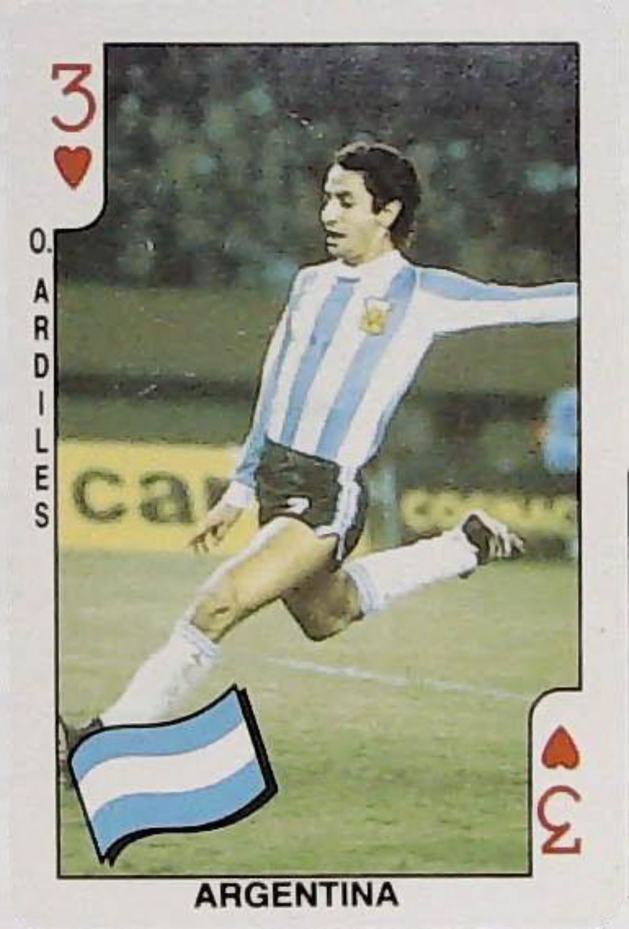 Dandy Gum World Cup Footballers 3 Hearts Argentina O Ardiles