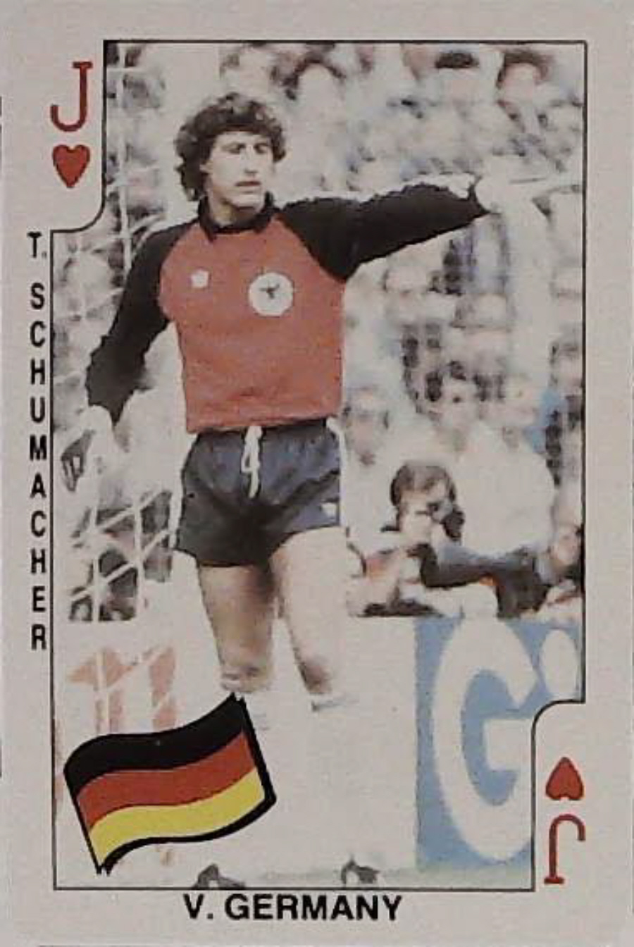 Dandy Gum World Cup Footballers J Hearts Germany T Schumacher