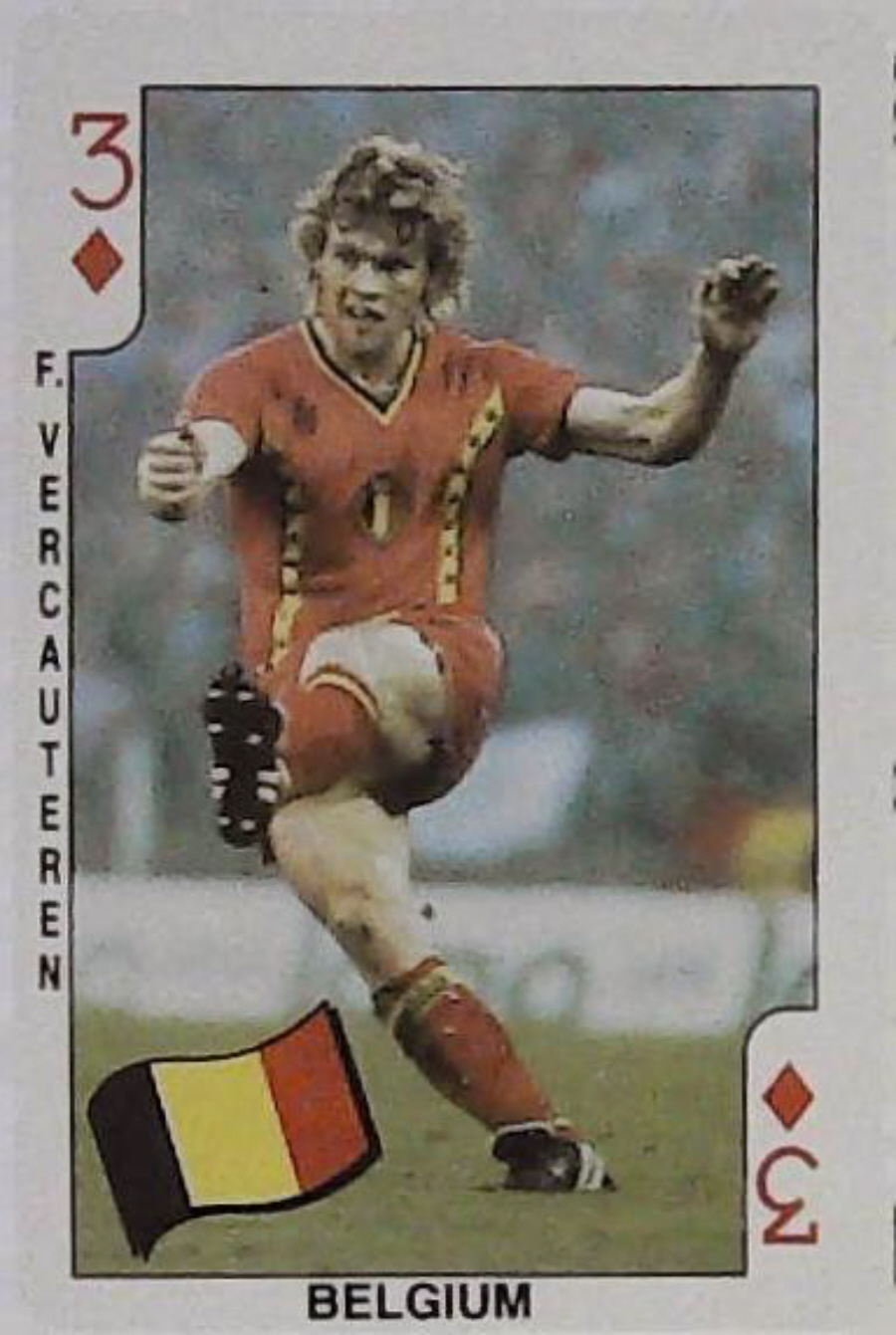 Dandy Gum World Cup Footballers 3 Diamonds Belguim F Vercauteren