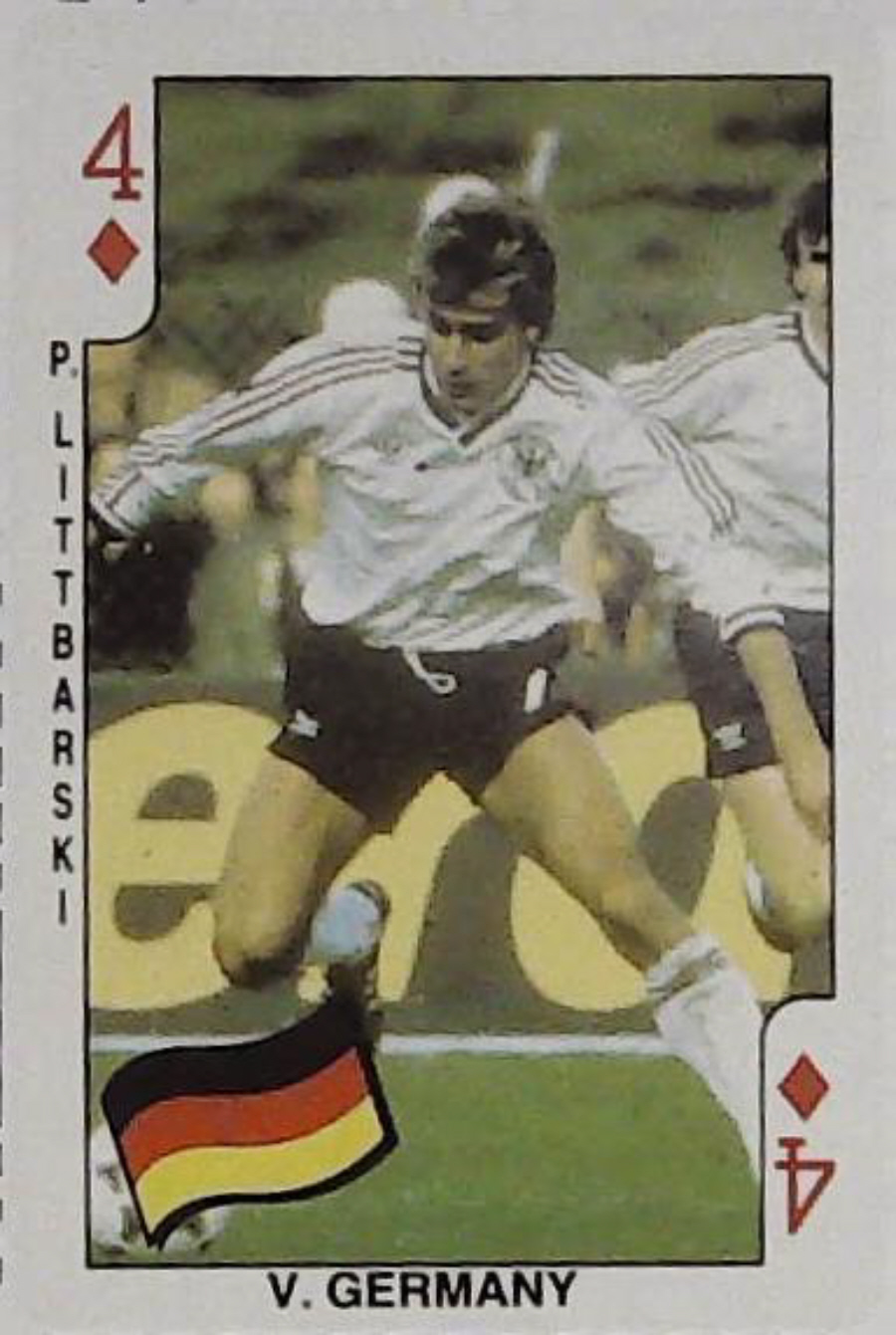 Dandy Gum World Cup Footballers 4 Diamonds Germany P Littbarski