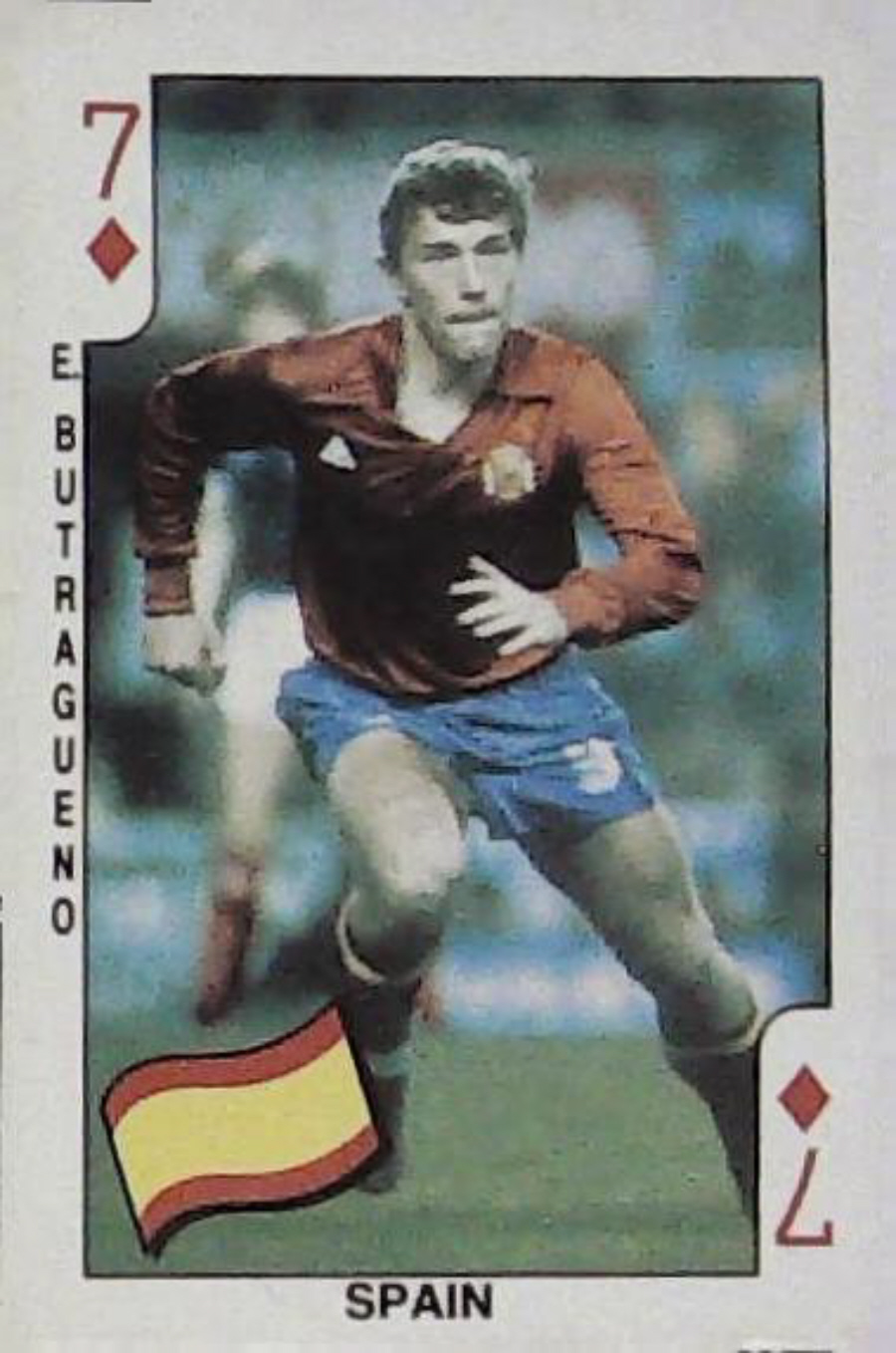Dandy Gum World Cup Footballers 7 Diamonds Spain E Butragueno
