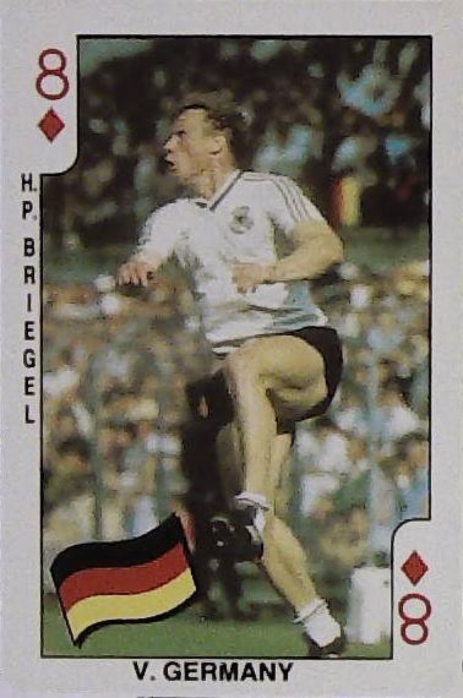 Dandy Gum World Cup Footballers 8 Diamonds Germany H P Briegel