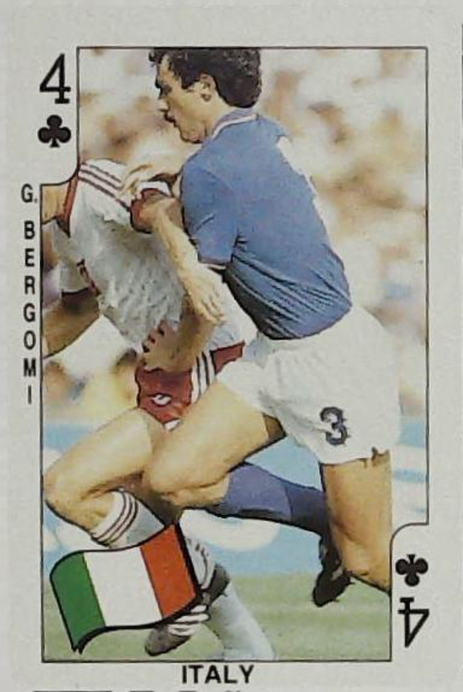 Dandy Gum World Cup Footballers 4 Clubs Italy G Bergomi