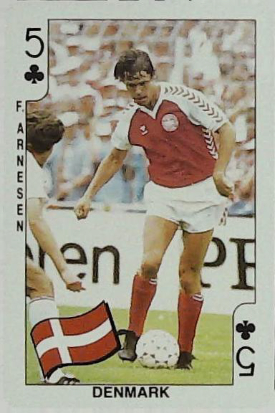 Dandy Gum World Cup Footballers 5 Clubs Denmark F Arnesen