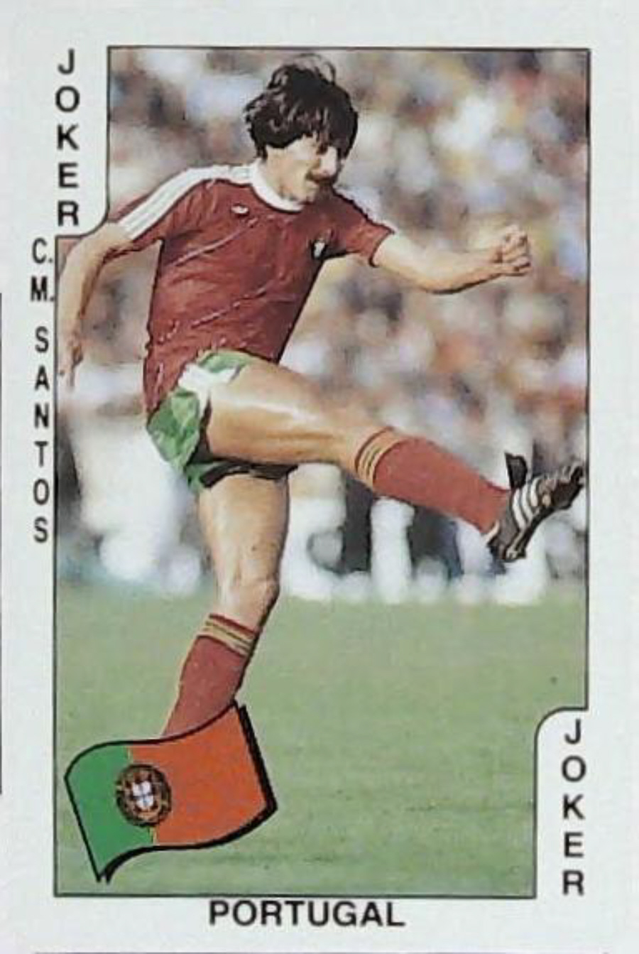 Dandy Gum World Cup Footballers JOKER Portugal C M Santos