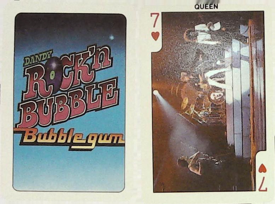 Dandy Gum Rock n Bubble Pop Stars 7 Hearts Queen - Click Image to Close