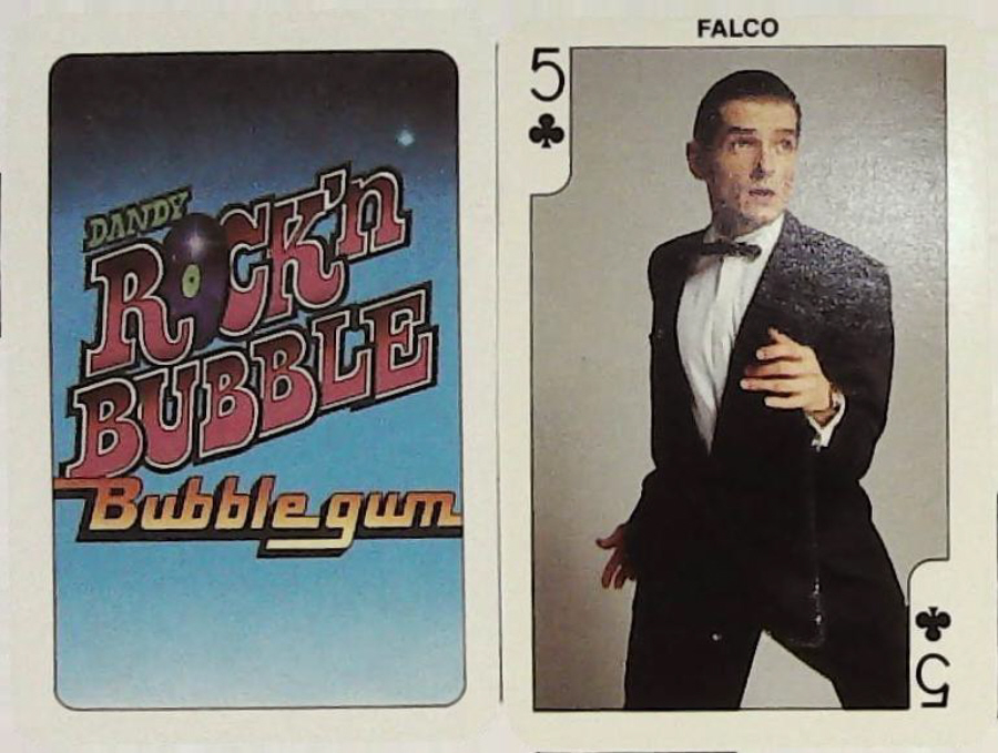 Dandy Gum Rock n Bubble Pop Stars 5 Clubs FALCO