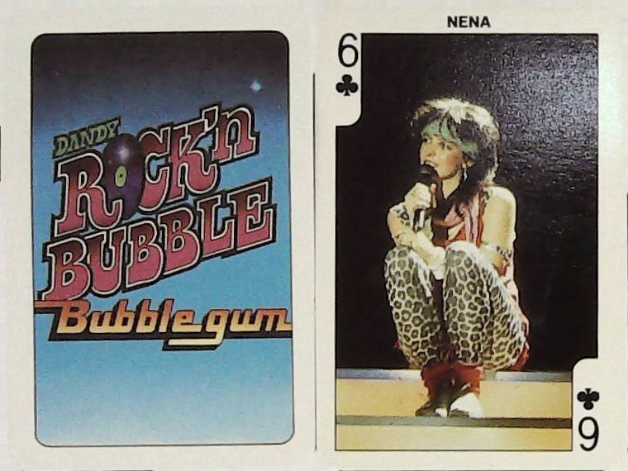 Dandy Gum Rock n Bubble Pop Stars 6 Clubs NENA - Click Image to Close