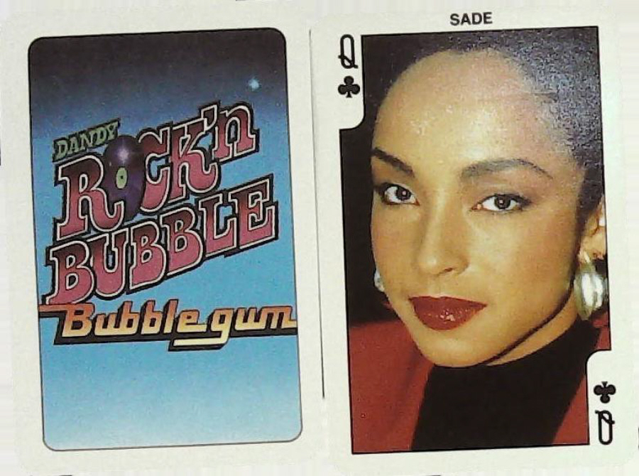 Dandy Gum Rock n Bubble Pop Stars QUEEN Clubs SADE