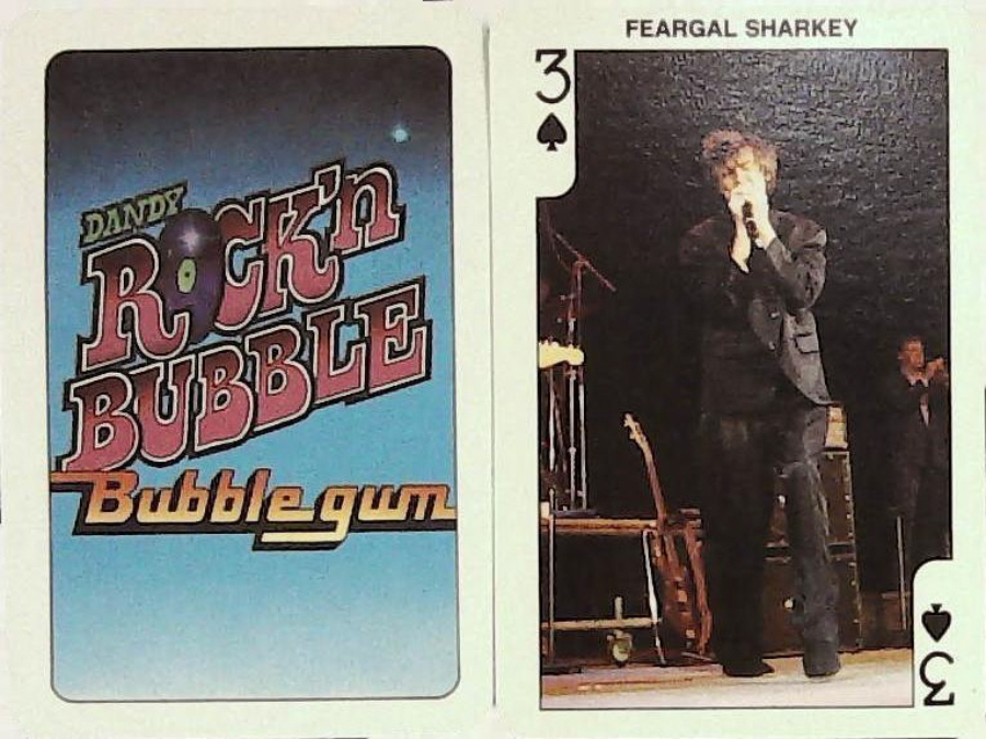 Dandy Gum Rock n Bubble Pop Stars 3 Spades FERGAL SHARKEY
